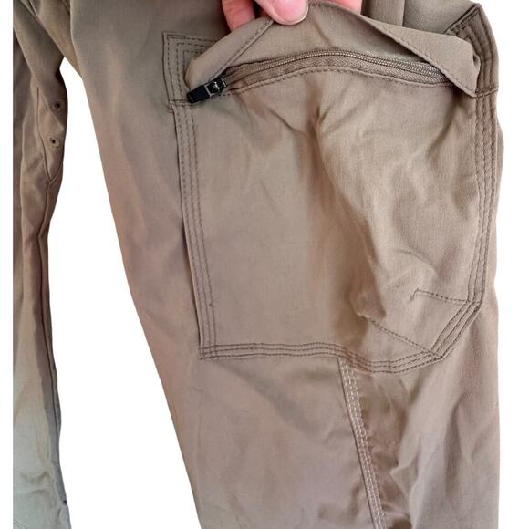 PrAna Breathe Hemp Chino Pants Mens Sz L Tan Hiking Gorpcore Tactical 35x30‎ - Picture 7 of 14